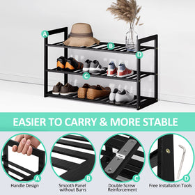 Jripae rack features a built-in handle for easy moving.