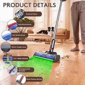 Jruav Dyson replacement head with quick-release for easy installation.