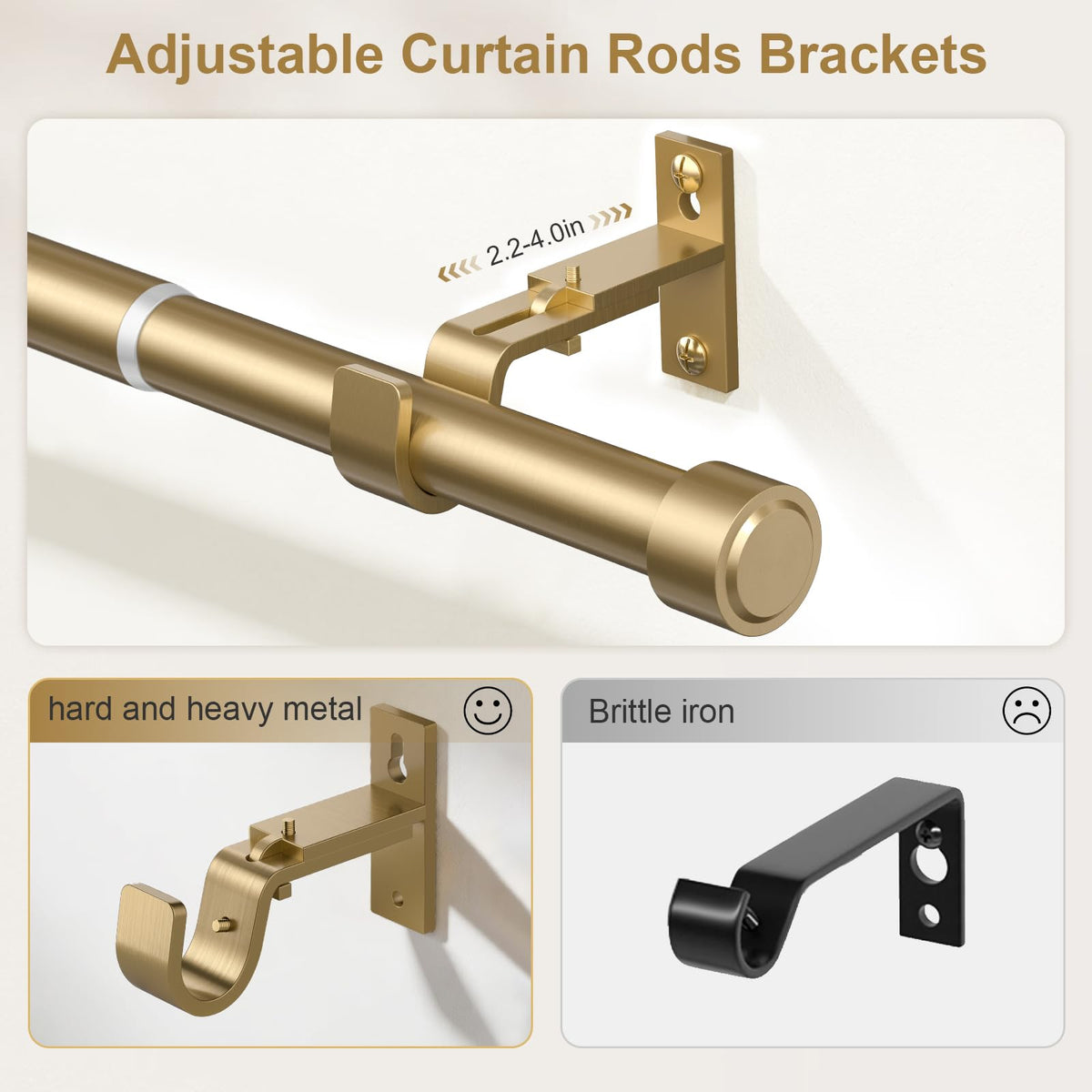 JRZOO brushed gold finish close-up for premium decor