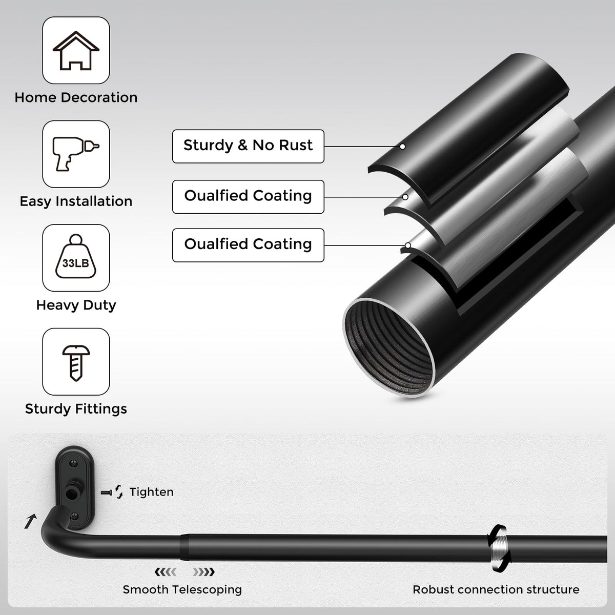 JRZOO included brackets and screws simplify installation.