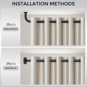 JRZOO compatible with room-darkening fabrics for blackout effect.