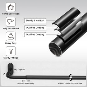 JRZOO telescoping adjustability helps fit a wide range of window sizes.