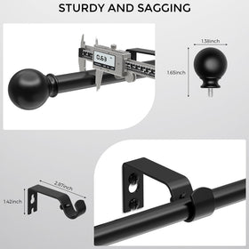 Telescoping sections on JRZOO rods allow quick length adjustments.