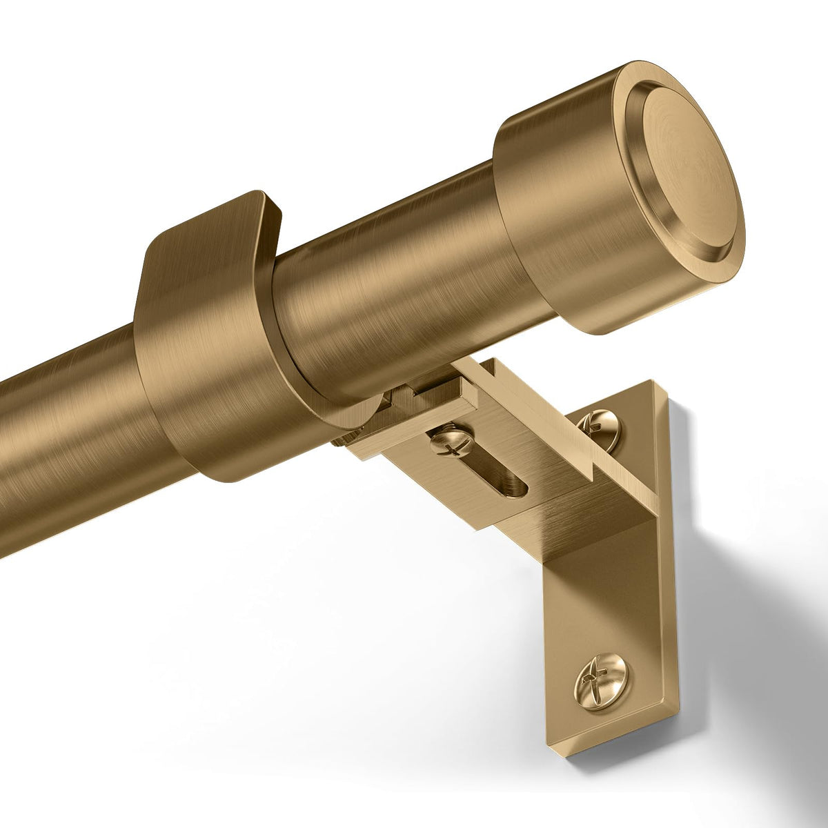 JRZOO warm gold curtain rod adjustable length for versatile spaces