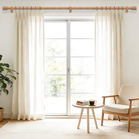 JRZOO 1 inch curtain rod shows sturdy metal construction