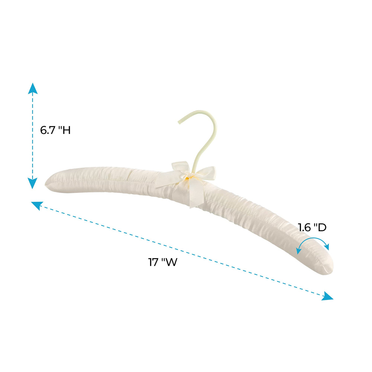 JS HANGER dust-free satin padding prevents dust on stored clothing