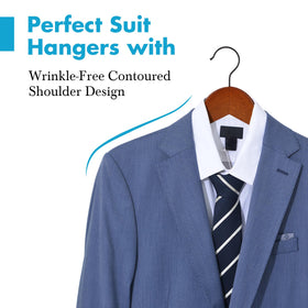 JS HANGER non-slip notches keep garment straps in place during daily use.