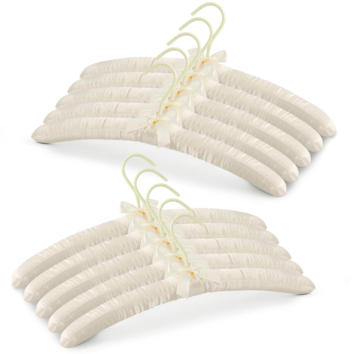 JS HANGER padded hanger for sweaters with satin finish prevents snags and bumps
