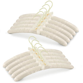 JS HANGER padded hanger for sweaters with satin finish prevents snags and bumps