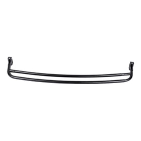 JS Jackson Supplies black finish shower rod enhances modern bathroom style.