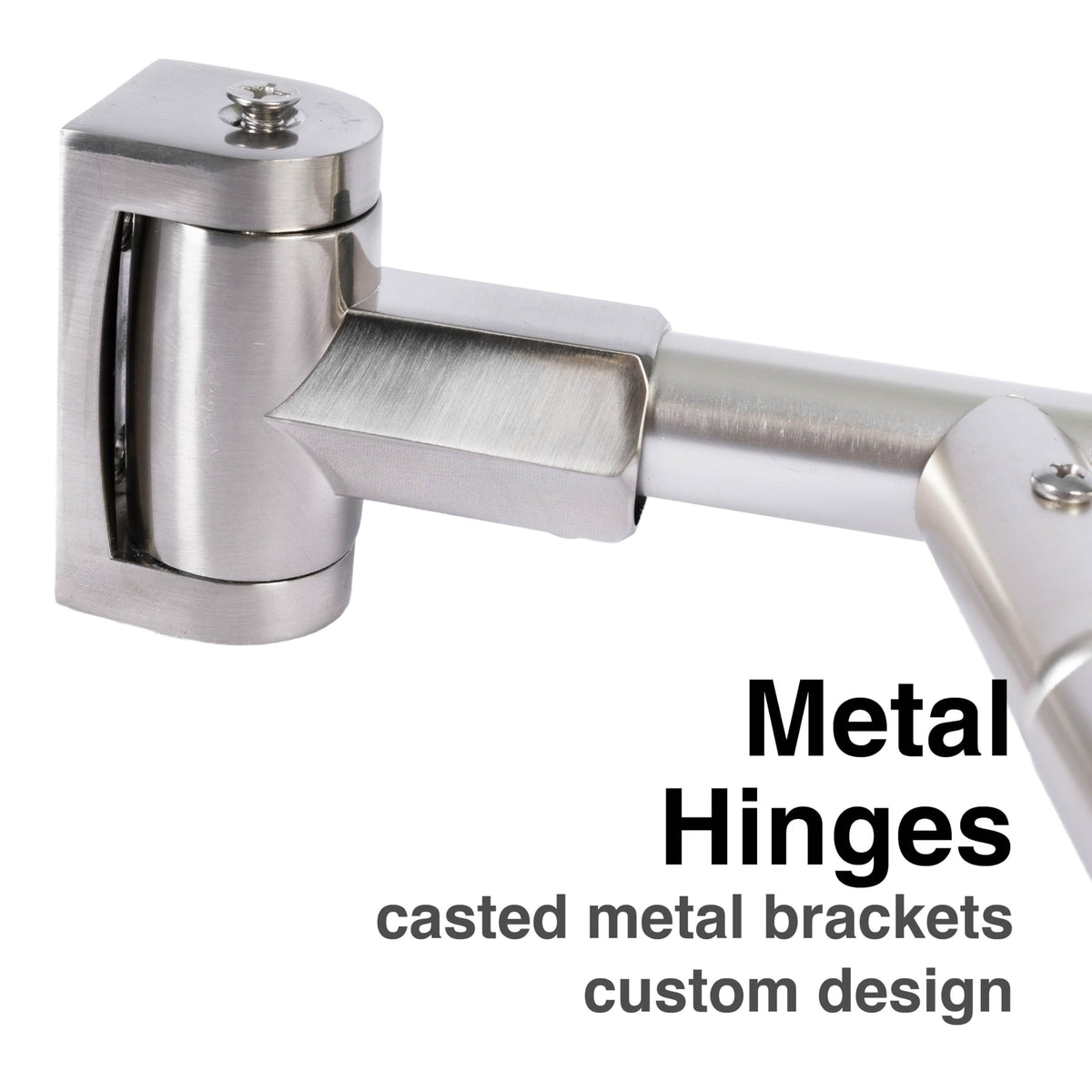 JS Jackson Supplies dual-rod setup for liner curtain towels and clothes