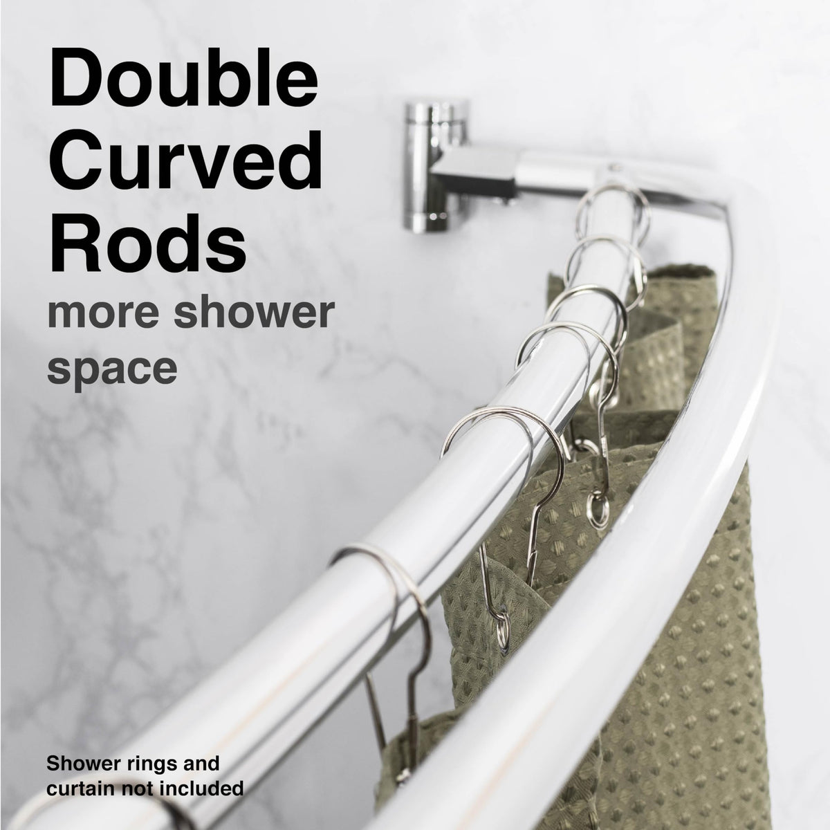 JS Jackson Supplies hotel-inspired chrome bath rod elevates home style.