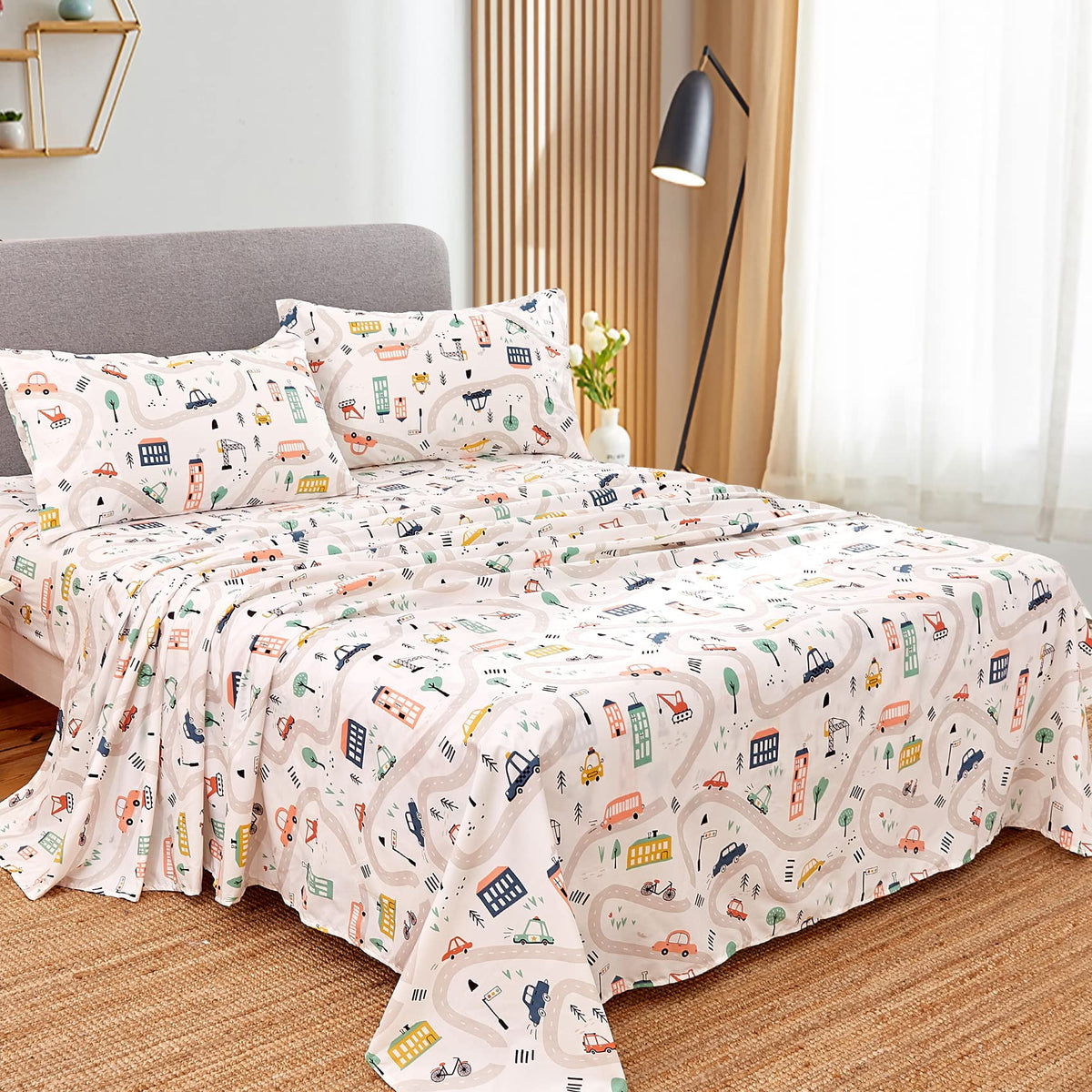 JSD Car Kids microfiber close-up showing soft double brushed fabric texture