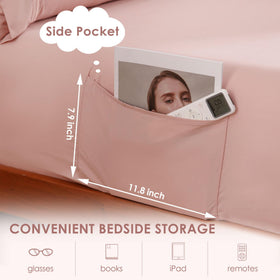 JSD Dusty Pink flat sheet highlights soft, breathable microfiber comfort.