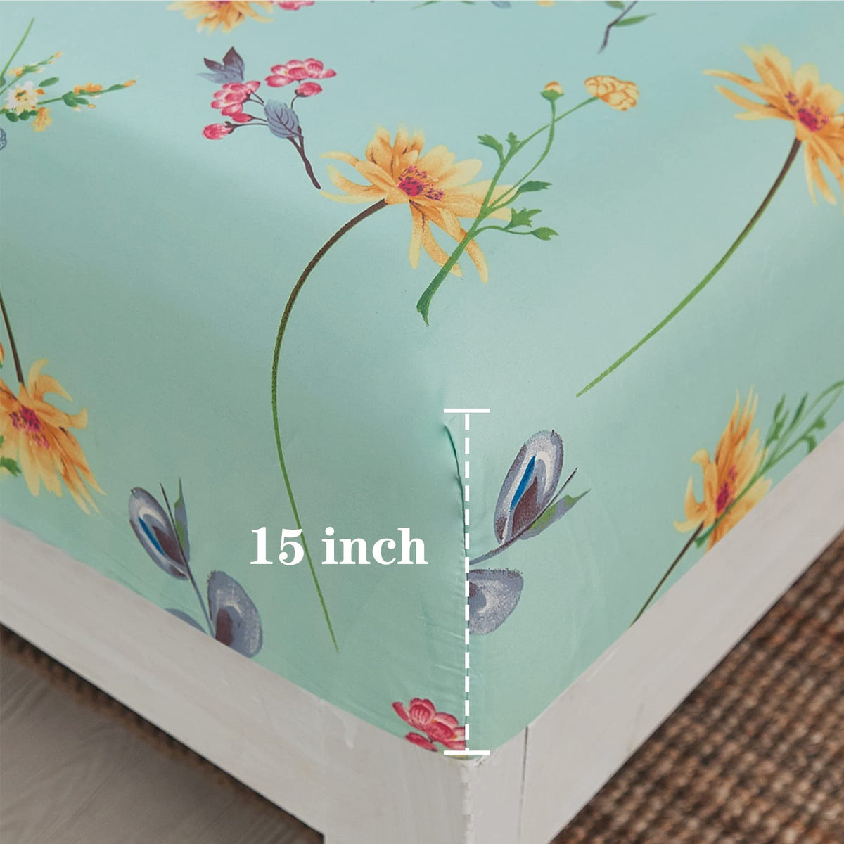 JSD Extra deep pocket fitted sheet provides secure fit overnight on deep mattresses.