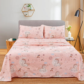 JSD Pink Unicorn sheets are easy to care for in wash.