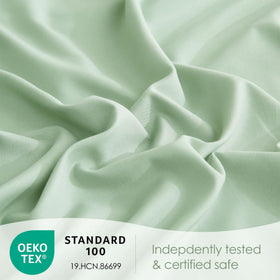JSD Sage Green 16-inch deep pocket keeps fitted sheet secure