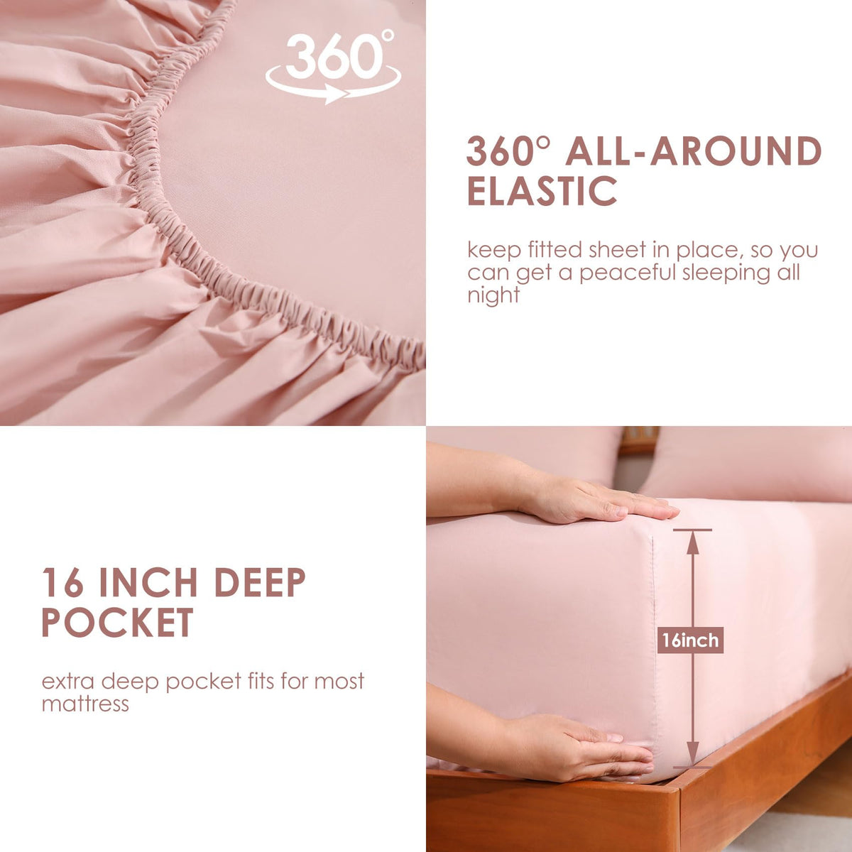 JSD soft microfiber queen sheets provide breathable comfort year round