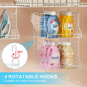 Jsskeeim durable wire shelving unit supports heavy supplies