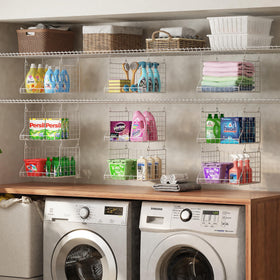 Jsskeeim foldable shelves for space-saving laundry organization