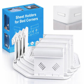 JTNFSH corner bed sheet holder under mattress for secure, taut sheets