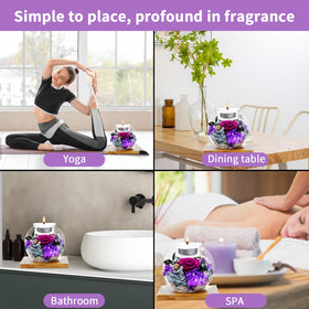 Preserved flowers brighten bedrooms or living rooms as a refined décor accent