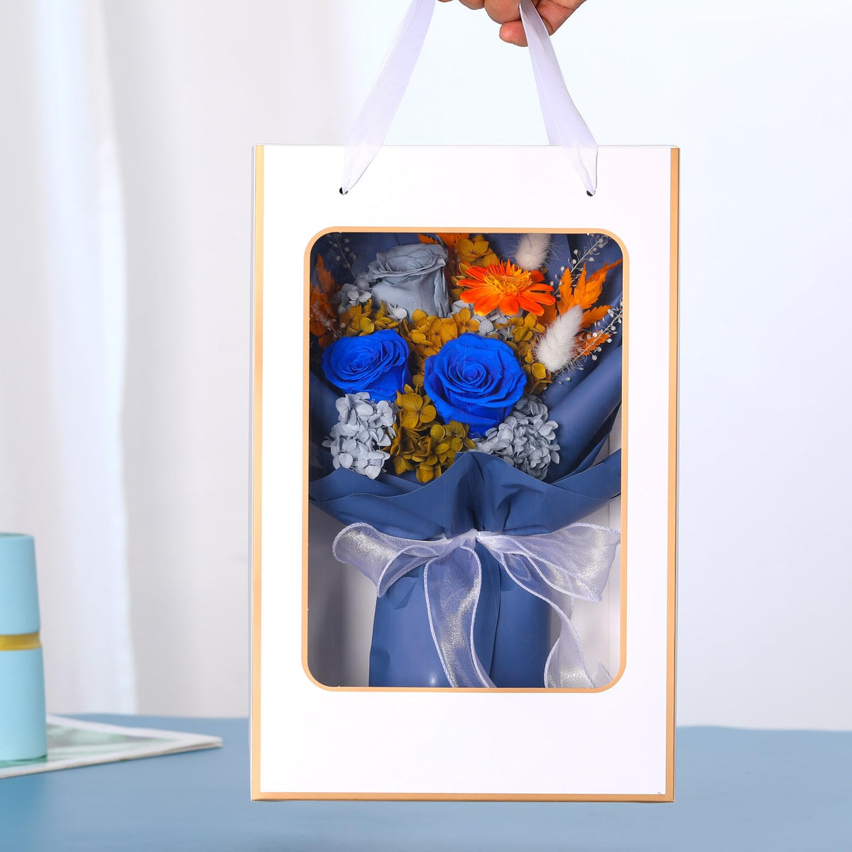 Jtoder Forever Flowers care-free preservation to keep color for years.