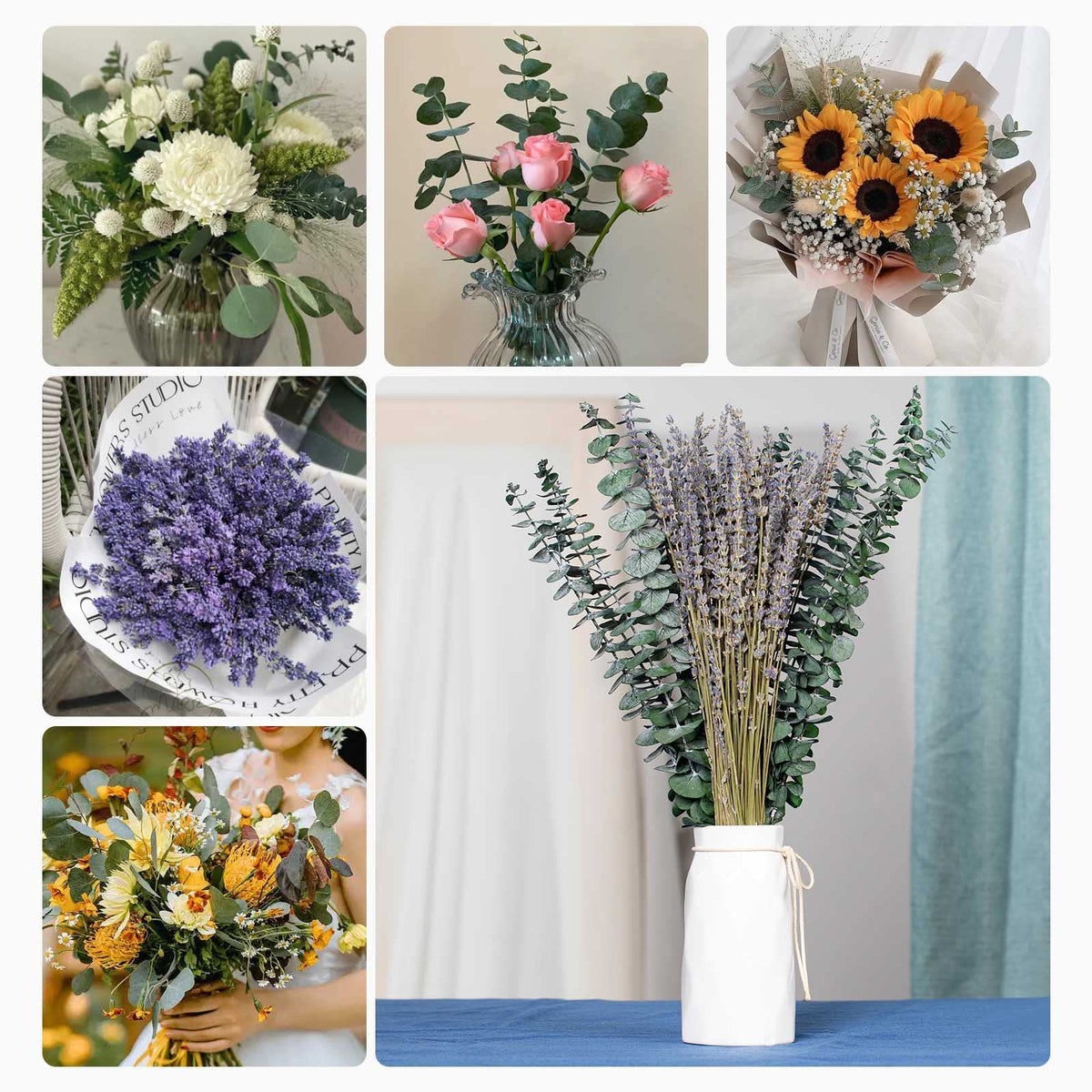 Jtoder gift-ready bundle of eucalyptus and lavender for special occasions.