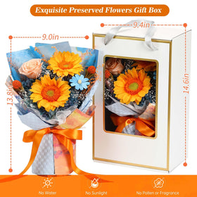 Jtoder handmade bouquet in gift box, ready for direct shipment to a loved one.