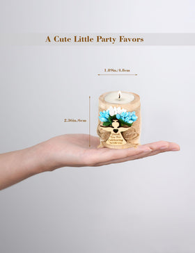 Ju's Favors baby shower tealight holder decor for celebrations.
