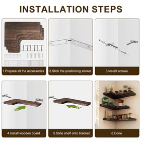 Jubilander wall shelves suitable for bedroom or living room display and organization.