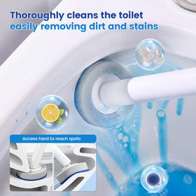 JUDRDO disposable refill head close-up shows the three-layer design for better cleaning.