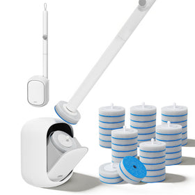 JUDRDO disposable toilet brush wand ready for quick, hygienic cleaning.