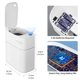JUDRDO IPX5 waterproof trash can resists humidity