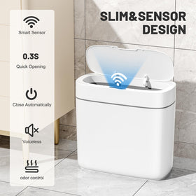 JUDRDO slim trash bin ideal for kitchens with compact footprint.