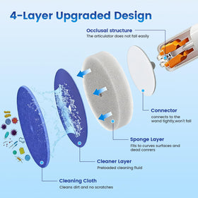 JUDRDO wall-mounted brush holder keeps the bathroom tidy and within reach.