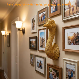 Part of the Scholarly Menagerie collection featuring coordinated gold animal heads.
