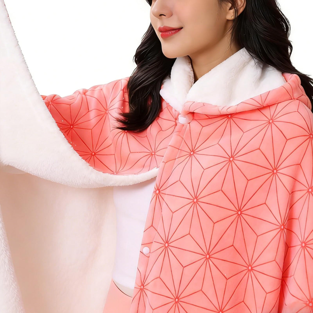 Juejuezi cosplay-inspired blanket cape ideal for parties and themed events.