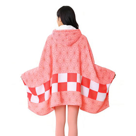 Juejuezi hooded blanket close-up shows ultra-soft fabric for cozy warmth.
