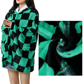 Juejuezi green wearable blanket provides breathable comfort for home office warmth.