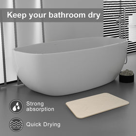 JUERLEN 2-pack diatomite shower mats shown in packaging for upgrade