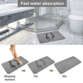 JUERLEN diatomaceous surface dries quickly after a shower