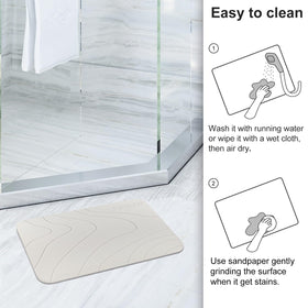 JUERLEN two-pack ready to keep floors dry after showers.