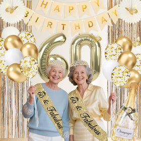 Juesly 40-inch 60 balloon and champagne bottle balloon for drama