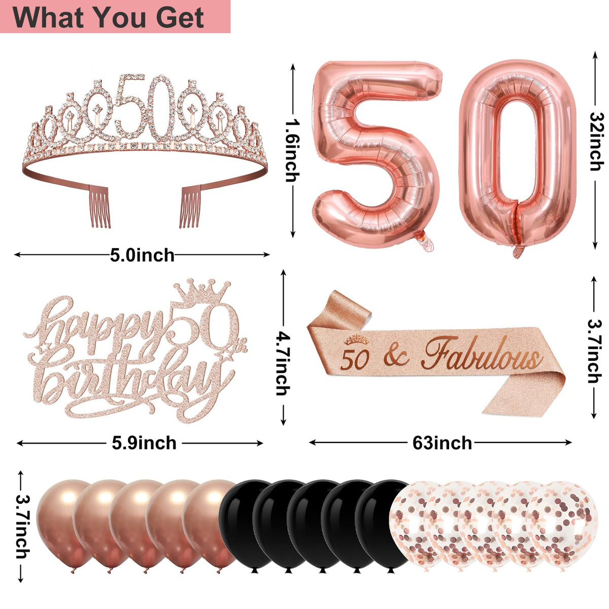Juesly 50th birthday tiara sparkles during the celebration