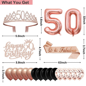 Juesly 50th birthday tiara sparkles during the celebration