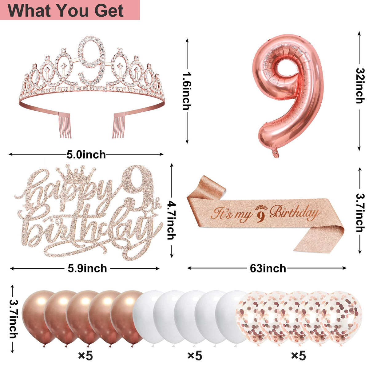 Juesly cake topper elevates desserts with a rose-gold shimmer.