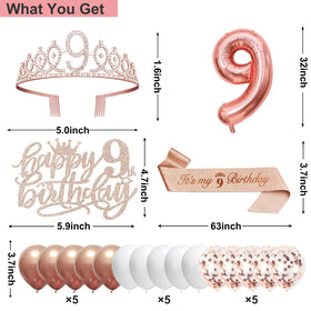Juesly cake topper elevates desserts with a rose-gold shimmer.