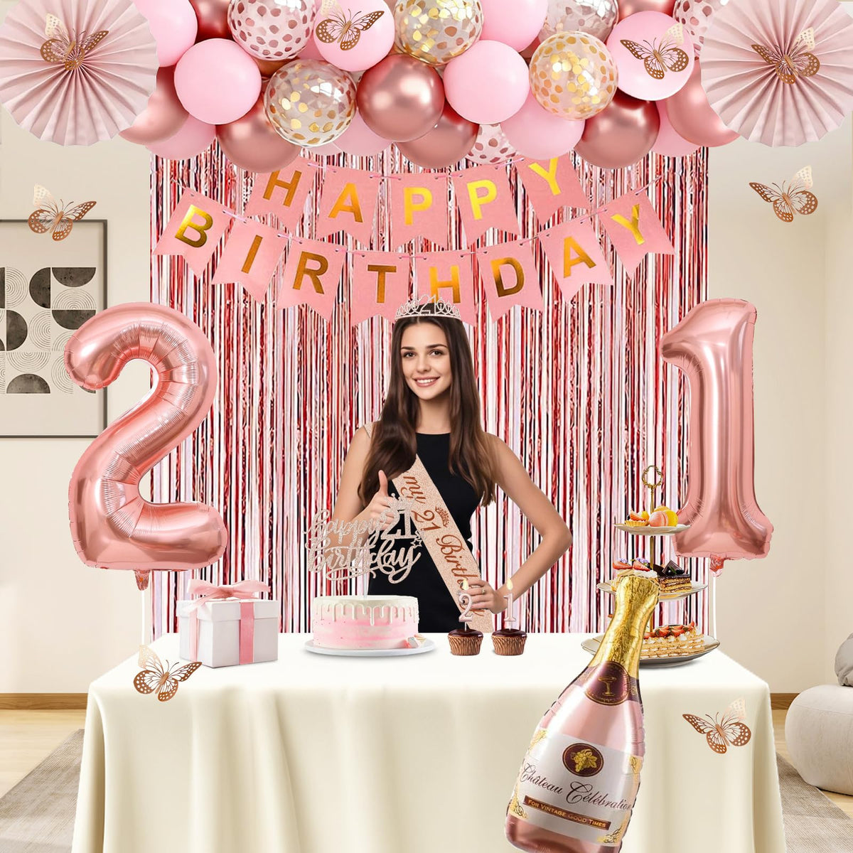 Juesly 30 latex balloons brighten the space with festive color and volume.