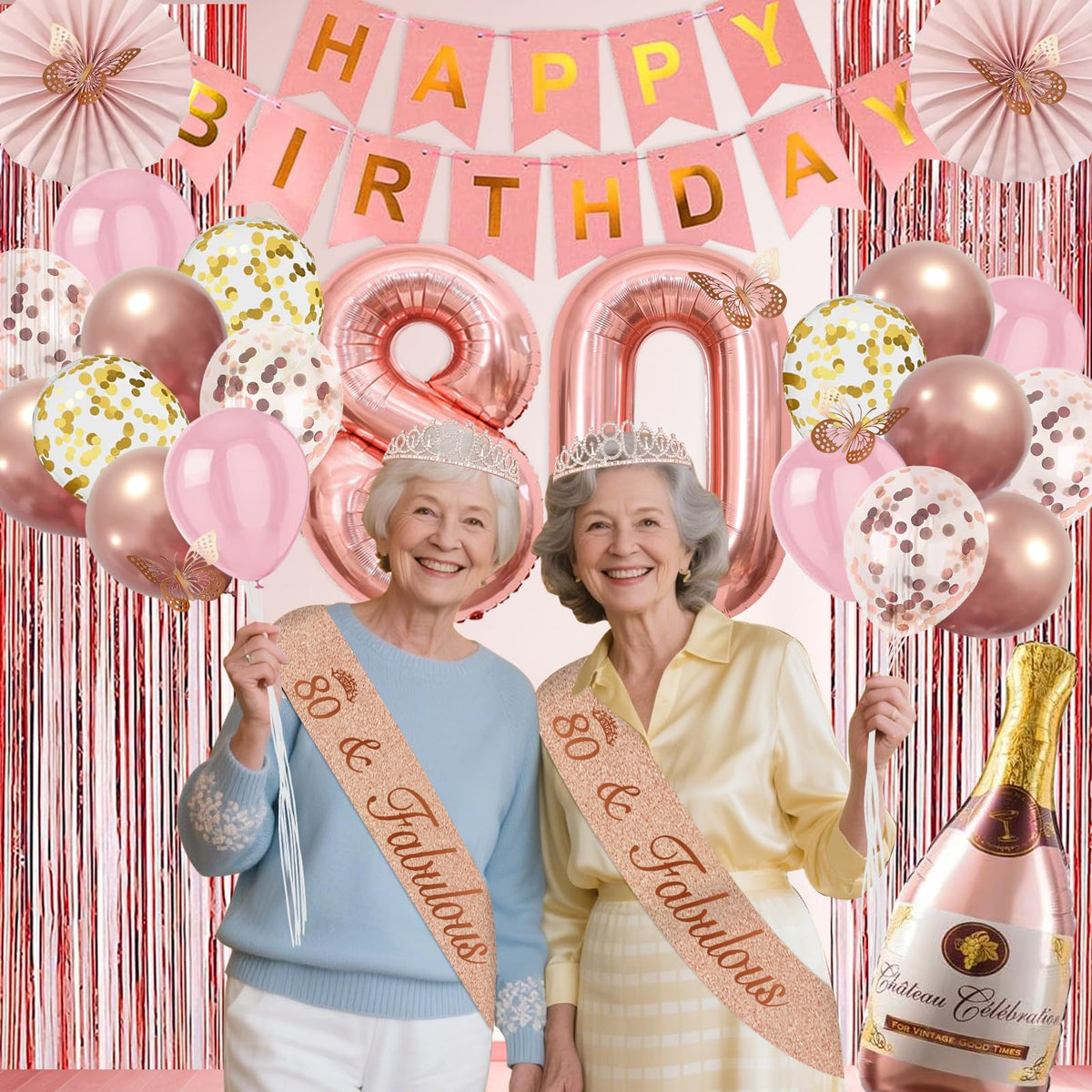 Juesly latex balloons set offers durable color and volume for decor.